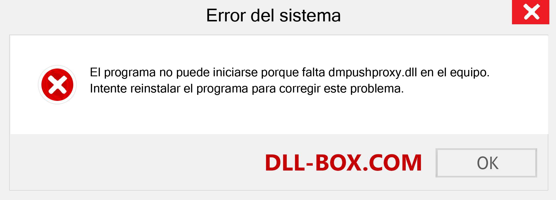 ¿Falta el archivo dmpushproxy.dll ?. Descargar para Windows 7, 8, 10 - Corregir dmpushproxy dll Missing Error en Windows, fotos, imágenes